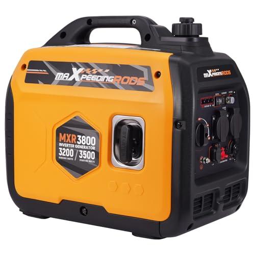 maXpeedingrods Gruppo Elettrogeno Inverter 3500W Compatto e Leggero Benzina Generatore di Corrente Portatile 4 Tempi con Modalità ECO, 2 230 V / 2 USB /12 V CC Per RV, Camper e Emergenze