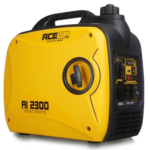 Aceup Energy 2000W Generatore di Corrente, Benzina Inverter Generatore Portatile Silenziato con presa 230 V per uso domestico e campeggio