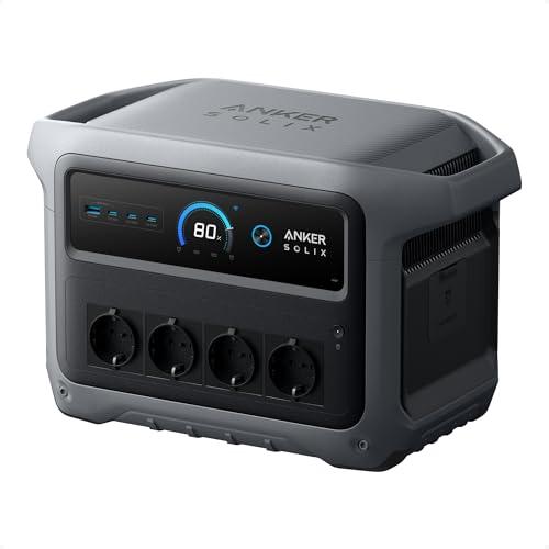 Anker SOLIX C1000 Gen 2 stazione di energia portatile, generatore solare da 2000W (picco 3000W), ricarica completa in 49 minuti, batteria LiFePO4 da 1024Wh per backup domestico, interruzioni di corren