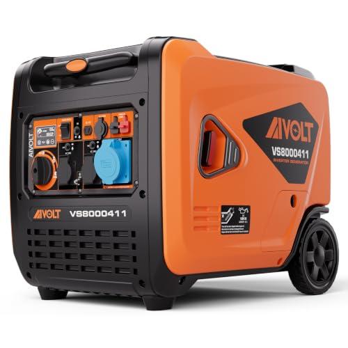 AIVOLT Generatore di Corrente Silenziato Inverter a Benzina 6000W