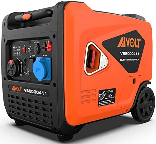 AIVOLT Generatore di Corrente Silenziato Inverter a Benzina 6000W