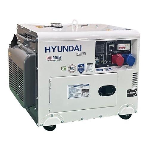 Gruppo Elettrogeno Full Power Diesel 8,5 kW Silenziato Hyundai 65255